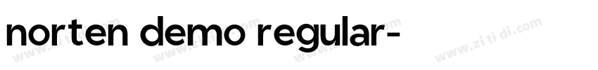 norten demo regular字体转换